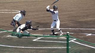 【徳島の強豪校・3番打者/ライト前ヒット】2018/06/04徳島県立板野高3年生・豊富(優)選手