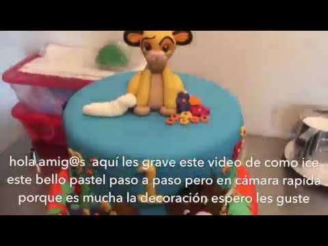 Timon & Pumbaa cake ( pastel de Timon y pumba) Timon & Pumbaa cake ( pastel de Timon y pumba)