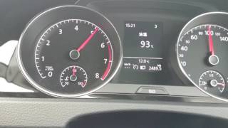 VW GOLF MK7 1.4TSI DSG acceleration 0-100 0-140 フル加速 up shift  \u0026  down shift