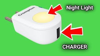 crompton night buddy 0.5w with usb charger | best light for sleeping | worm night bulb #crompton