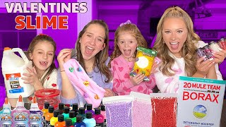 MYSTERY VALENTINES DAY SLIME CHALLENGE 💜💗❤️ @agset211 @HallieOnStage114