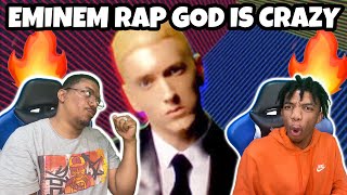FIRST TIME MY DAD REACTS TO Eminem - Rap God (Explicit) REACTION