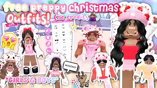 FREE PREPPY CHRISTMAS OUTFITS! *GIRLS \u0026 BOYS* 💞🤩🎅🏽