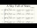 A Sky full of stars Coldplay   String quartet arrangement