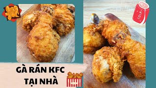 Làm ngay GÀ RÁN KFC da giòn rụm, thịt mềm ngọt đơn giản tại nhà  | Minn Cookie | #Shorts