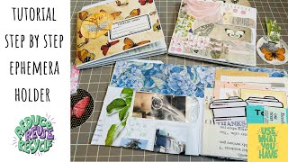 QUICK \u0026 EASY Ephemera Holders ♻️ TUTORIAL - No Sewing / 3 Different Ways - Digital Collage Club