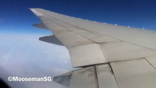 ✈ Boeing 777 Wing Flex Inflight Turbulence