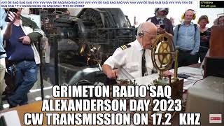 GRIMETON RADIO SAQ ALEXANDERSON DAY 2023