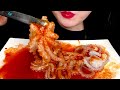 🔥asmr raw octopus spicy fire chicken sauce mukbang 산낙지 불닭소스 먹방 eating sounds no talking