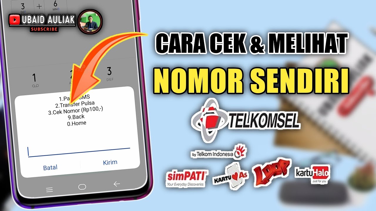 Cara Cek Nomor Telkomsel - YouTube