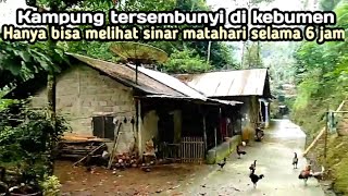 KAMPUNG TERSEMBUNYI DI BALIK  BUKIT (lereng gunung) suasana kampung di kebumen jawa tengah