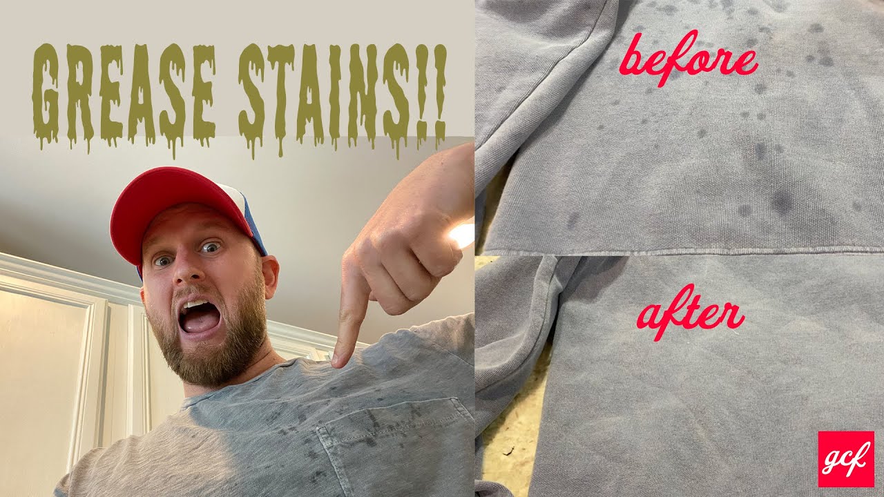 How To Remove Grease Stains From Clothes - YouTube