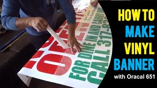 How to make vinyl banner