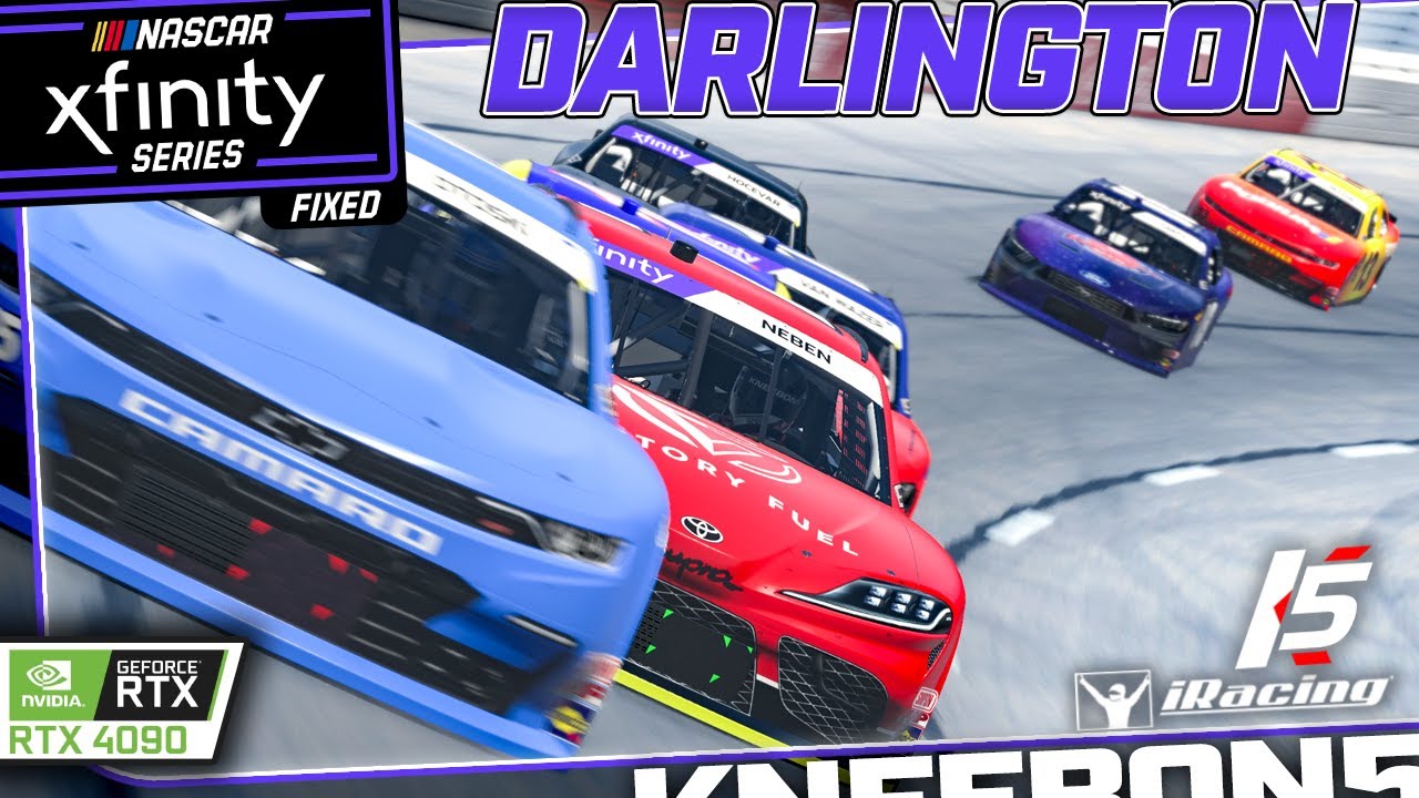 Xfinity Fixed Series - Darlington Raceway - IRacing NASCAR - YouTube