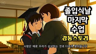 졸업식 날의 마지막 수업  #감동실화 #졸업식 #부모님사랑 #인생교훈 #가족이야기 #엄마의사랑 #자녀교육 #감동수기  #성장에세이 #부모자녀관계 #효도 #감동스토리텔링