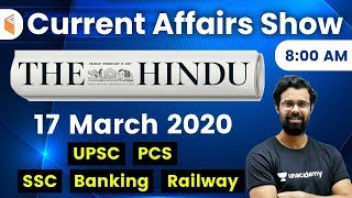 8:00 AM - Daily Current Affairs 2020 by Bhunesh Sir | 17 March 2020 | wifistudy