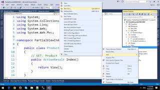 Partial View in Layout Page with ASP.NET MVC Framework and Entity Framework