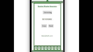 Random Number Generator iOS app by ManalSoft