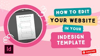 How to Edit Your Website in Your Indesign Template | Using Master Pages