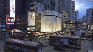 2016-Jun-3 #香港日落 旺角天橋 未改建設 彌敦道 旺角道 #SunsetHongKong mong kok @ evening