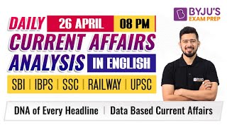 Current Affairs In English | Current Affairs 2022 | 26 April |Current Affairs By Kush Sir | Daily CA
