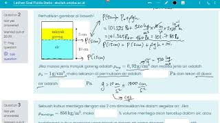 Kuliah Fisika Dasar 1: Latihan Soal Fluida Statis