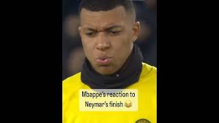 Mbappe's reaction to Neymar's finish ...#mbappe #neymar #reaction