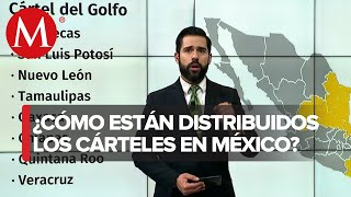 Así están distribuidos los cárteles de la droga en México