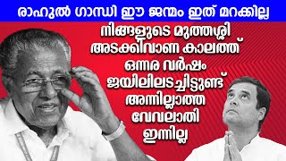 നിങ്ങളുടെ മുത്തശ്ശി അടക്കിവാണ കാലത്ത്‌ ഒന്നരവർഷം ജയിലിലടച്ചിട്ടുണ്ട് അന്നില്ലാത്ത വേവലാതി ഇന്നില്ല