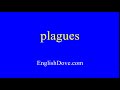 How to pronounce plagues in American English.