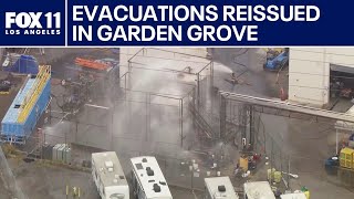 Hazmat incident evacuations reissued in Garden Grove