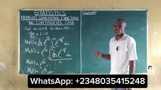 Moment Generating Function | mgf of Standard Normal Distribution @content-academy