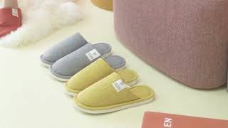 Unisex Closed toe Cotton Slippers  YZ003