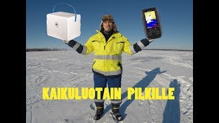 kaikuluotain pilkille | Garmin+kylmälaukku | DIY