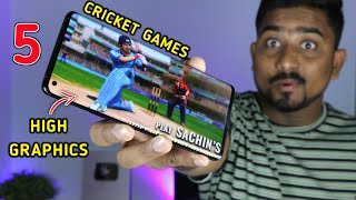 Top 5 New Cricket Games For Mobile | High Graphics Games