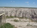 panorama point overlook on badlands loop road in badlands national park panoramic view