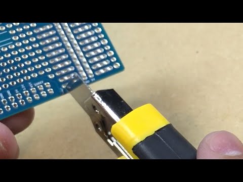 Quick Tip: Cutting PCB Traces wth a Razor Blade #0038 Quick Tip: Cutting PCB Traces wth a Razor Blade #0038