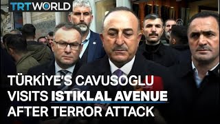 Türkiye’s Foreign Minister pays his condolences to victims of Istiklal Avenue terror attack