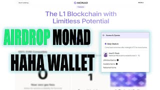 Airdrop от Monad кошелёк HAHA WALLET