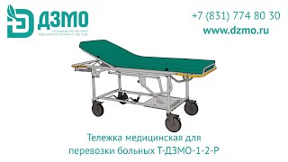 Тележка медицинская для перевозки больных Т‑ДЗМО‑1‑2‑Р