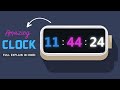 Digital Clock Using Javascript In Hindi | Digital Clock Html Css Javascript | Digital Clock Project