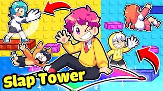 Hiha Thử Thách THÁP TROLL SLAP TOWER trong Minecraft 🤣😎