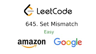 Leetcode #645 Set Mismatch | JavaScript