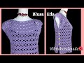 Easy crochet blouse, tunic #crochet #diy #knitting