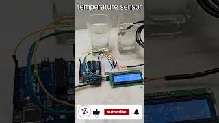 DS18B20 sensor device and temperature difference in hot and cold water #arduino #electronics #diy