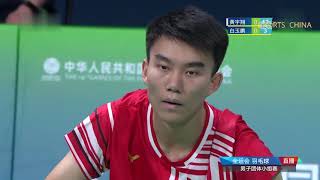 回放：羽毛球男子团体小组赛：浙江VS江苏 | Badminton men's team group match | Badminton herreholds gruppekamp | 白玉鹏、石宇奇