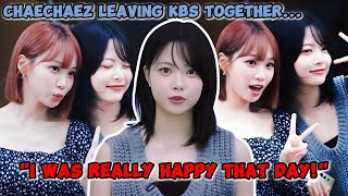 It was finally revealed why CHAEWON and EUNCHAE were seen leaving KBS together 😍👍🐯🐱