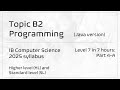 Topic B2: Programming (Java) | IB Computer Science (2025 syllabus)