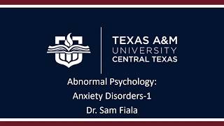 4 Anxiety disorders 1 narrated