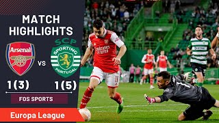 Arsenal vs Sporting CP Home and Away Extended Highlights | All goals and  penalties